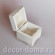 Шкатулочка, массив липы, 7х7х7 см