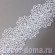 Гипюр, 80 мм, узор лепестки, цвет белый, 1 м