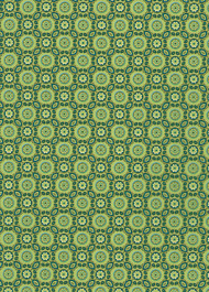 Бумага Decopatch, 643, серия "Tropical", Зеленый растительный орнамент