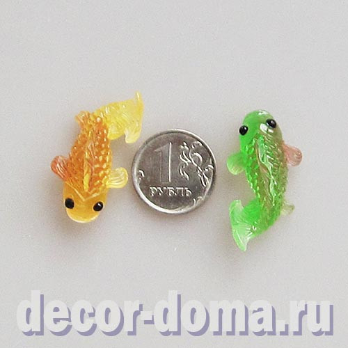 Рыбки полупрозрачные, 3 см, фигурки миниатюрные, 2 шт. Рыбки полупрозрачные, 3 см, фигурки миниатюрные, 2 шт.