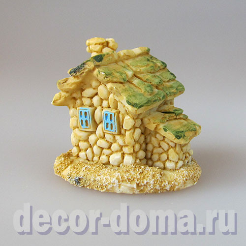Домик гнома, 4,5 см, жёлтый Домик гнома, 4,5 см, жёлтый