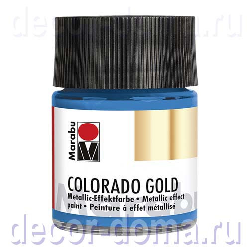 Краска Marabu Colorado Gold, 50 мл, цвет 792 петроль (сине-зеленый) металлик Краска Marabu Colorado Gold, 50 мл, цвет 792 петроль (сине-зеленый) металлик