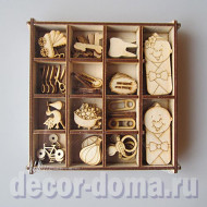 Дочки-сыночки, набор фанерных фигурок, 70 шт. Дочки-сыночки, набор фанерных фигурок, 70 шт.