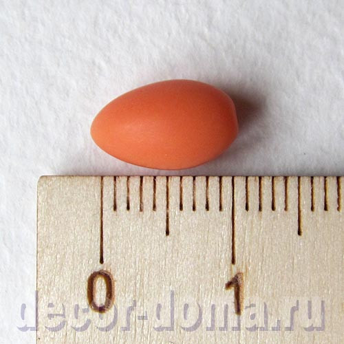 Яйца микро, красные, 1 см, 2 шт.