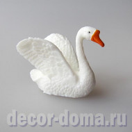 Лебедь белый мини, 4,5 см