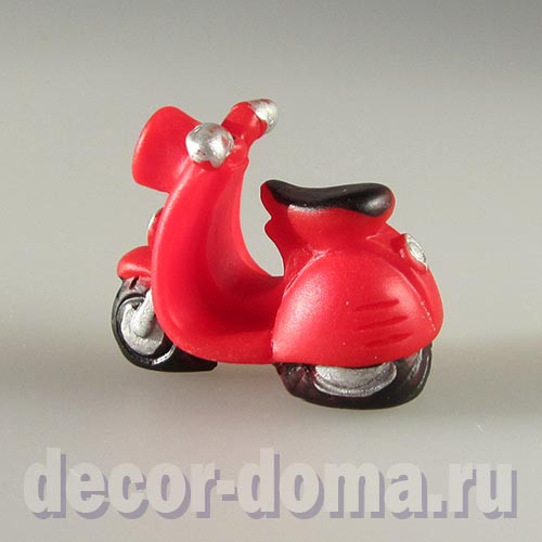 Скутер мини, 3 см, цвет красный Скутер мини, 3 см, цвет красный