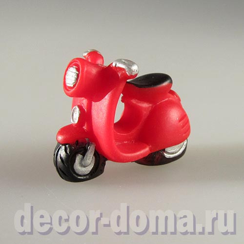 Скутер мини, 3 см, цвет красный Скутер мини, 3 см, цвет красный