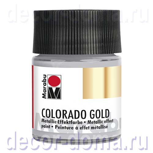 Краска Marabu Colorado Gold, 50 мл, цвет 796 платина металлик Краска Marabu Colorado Gold, 50 мл, цвет 796 платина металлик