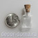 Флакончики мини, стеклянные, с пробкой, 14х25 мм, 3 шт., квадратные Флакончики мини, стеклянные, с пробкой, 14х25 мм, 3 шт., квадратные