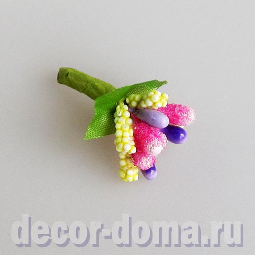 Букетик мини, разноцветный, 3 см