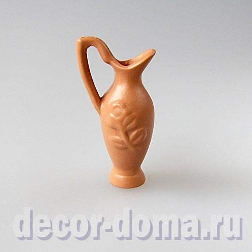 Кувшин изящный, кукольная миниатюра, 4 см Кувшин изящный, кукольная миниатюра, 4 см