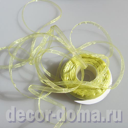 Ленточка капроновая, 3 мм, цвет 069, оливковый светлый Ленточка капроновая, 3 мм, цвет 069, оливковый светлый