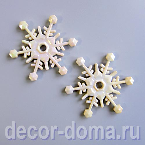 Снежинки радужные, 7 см, 2 шт. Снежинки радужные, 7 см, 2 шт.