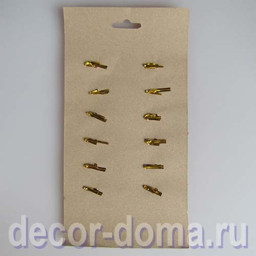 Бантики с блёстками, 12 шт., 5 см, цвет красный Бантики с блёстками, 12 шт., 5 см, цвет красный