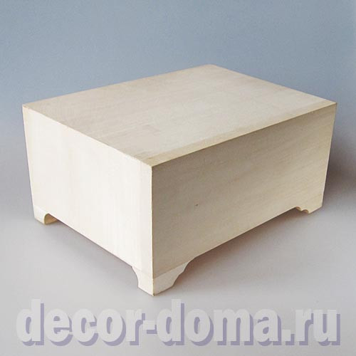 Шкатулка-комод, массив липы, 25х18 см