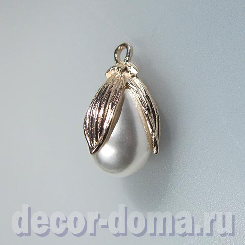 Жемчужина в золоте, подвеска, 2 см