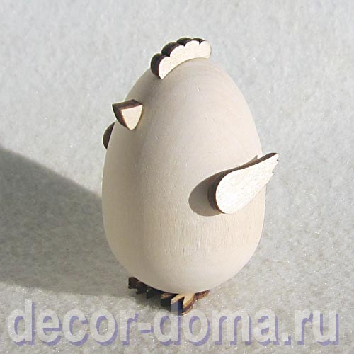 Яйцо-цыпленок, фигурки деревянные, 2 шт.