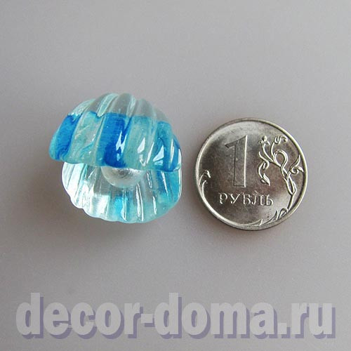 Раковина жемчужницы, 2 см, фигурка для декора Раковина жемчужницы, 2 см, фигурка для декора