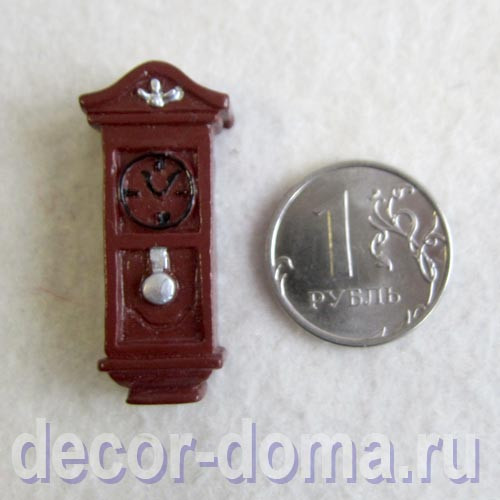 Часы настенные старинные мини, 3,5 см