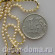 Цепочка из страз, 2 мм, перламутр в золоте, 1 м