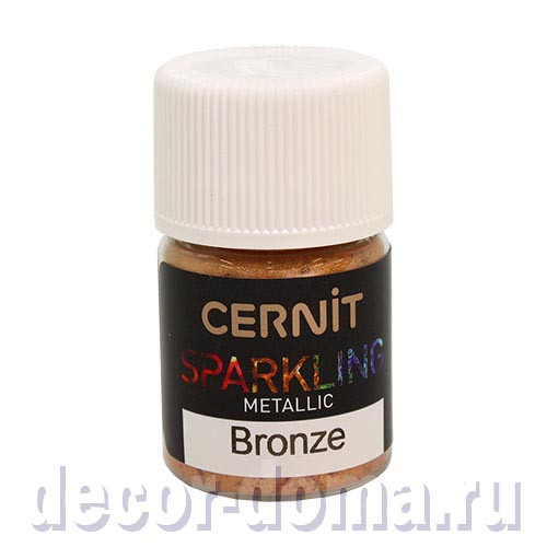 Порошок-пигмент Cernit Sparkling, Metallic, 5 г, цвет 058, бронза Порошок-пигмент Cernit Sparkling, Metallic, 5 г, цвет 058, бронза