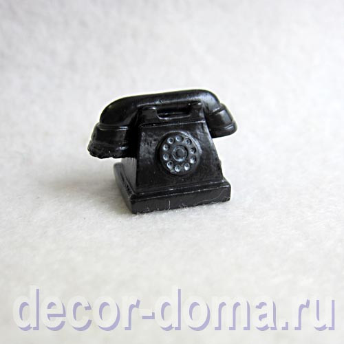Телефон старинный микро, 2,5 см Телефон старинный микро, 2,5 см