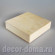 Шкатулка, массив липы и фанера, 15х14х6 см