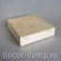 Шкатулка, массив липы и фанера, 15х14х6 см